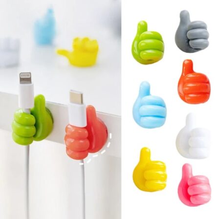 El Şeklinde Kauçuk Çok Amaçlı Kablo Tutacak 10 Adet (4172)