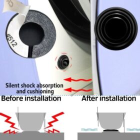 Araba Kapı Ses ve Darbe Emici Pad 10 Adet Siyah (4172)