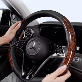 Ahşap Tasarımlı Direksiyon Simidi Koruma Kılıfı 2 li (4172)