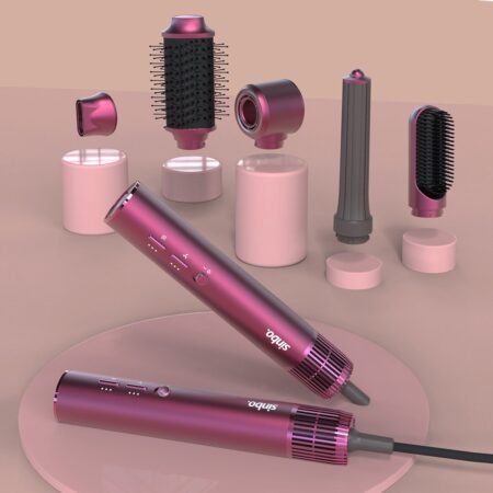 AİR BRUSH 5İN1=BUKLE-HACİMLE-DÜZLEŞTİR-2-FIRÇA SAÇ KURUTMA - ŞEKİL MAKİNESİ 1300W3-KDM.HIZ SICAKLIK SHD-1729 (4172)