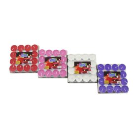 32PCS RENKLİ TEA LİGHT YUVARLAK MUM MİX - HERHANGİ BİR RENK GÖNDERİLİR (4172)