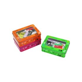 METAL KUTU DİKİŞ SETİ İPLİK - MEZURA - TEKSTİL MAKASI - İĞNE - YÜZÜK (4172)