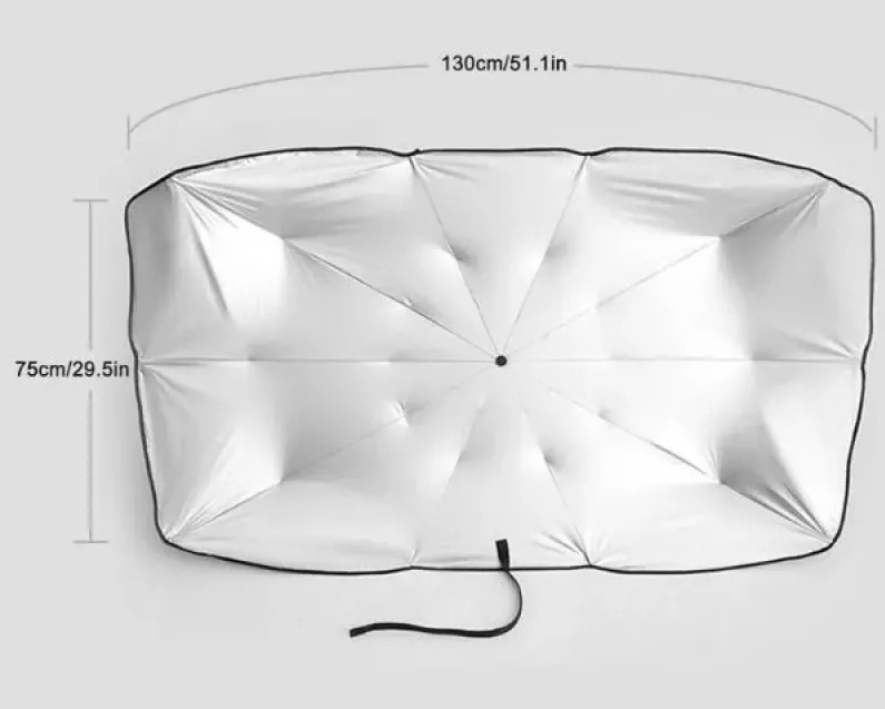 Katlanabilir Araba Ön Cam Güneşliği Şemsiye (4172) - Görsel 2