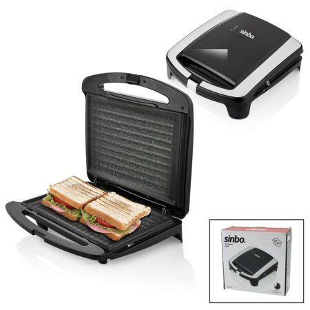 ELEKTRİKLİ TOST MAKİNESİ 2 DİLİM GRANİT YAPIŞMAZ YÜZEY - KİLİTLENEBİLİR KAPAK 750W SSM-2587 (4172)