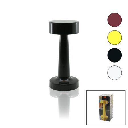 YUVARLAK - PLASTİK MANTAR MASA LAMBASI DONMANTİK - RENKLİ TYPE-C ŞARJLI 3 FONKSİYONLU 3W - 24LED - AV-332 (4172)
