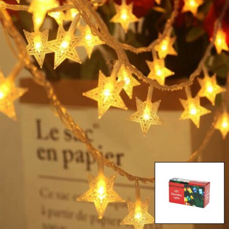 GÜN IŞIĞI - YILDIZ 3MT PİLLİ 2 FONKSİYONLU PERİ LED - DEKOR LAMBA (4172)