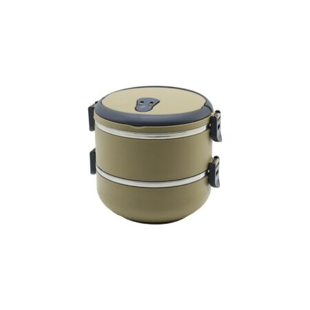 KAHVERENGİ 2Lİ SEFER TASI SAKLAMA KABI 1.2LT (4172)