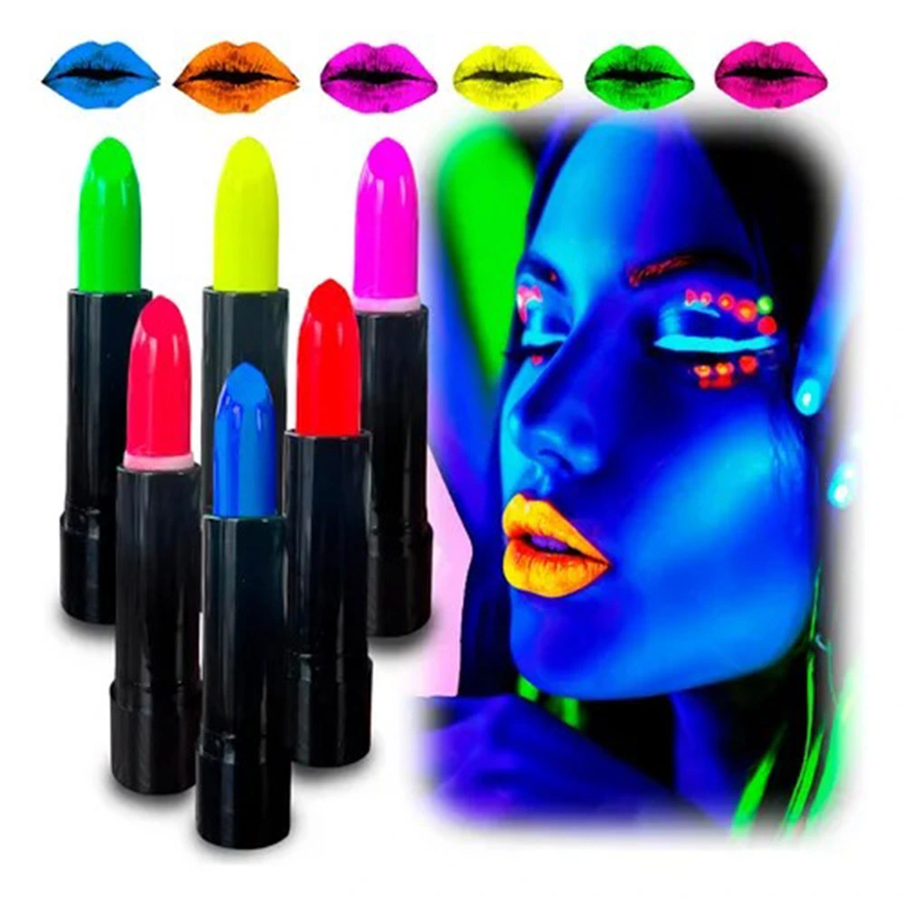 6’lı Neon Boya – UV Işıkta Parlayan Makyaj Seti - Görsel 4