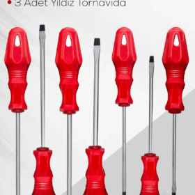 7'li Tornavida Seti (4 Adet Düz Tornavida 3 Adet Yıldız Tornavida)