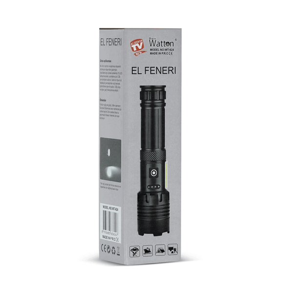 7 Mod Tx6 Powerbank El Feneri  Wt-624 - Görsel 6