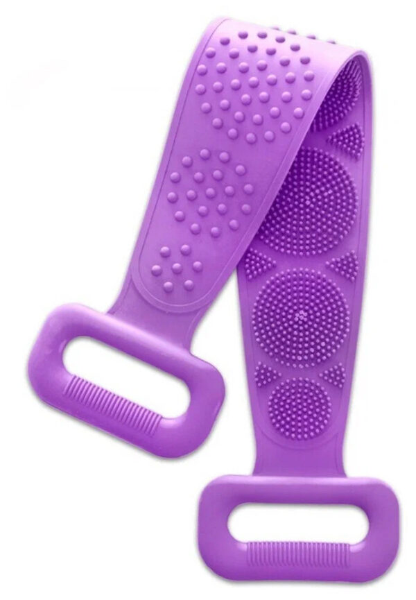 70 cm Çift Taraflı Sırt Kesesi -Silikon Duş Kesesi - Peeling Banyo Kesesi (K0) - Görsel 3