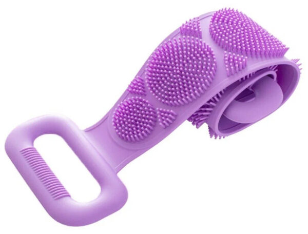 70 cm Çift Taraflı Sırt Kesesi -Silikon Duş Kesesi - Peeling Banyo Kesesi (K0) - Görsel 4