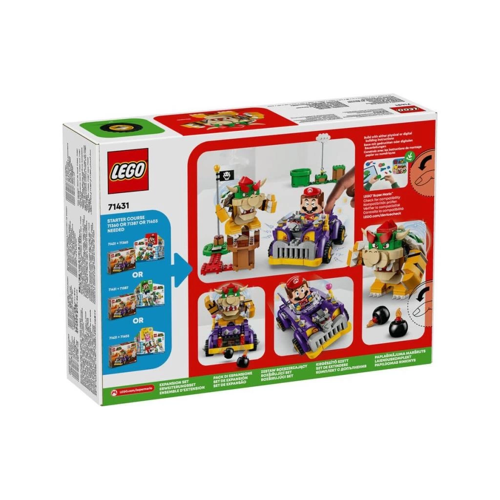 Çocuk 71431 ® Super Mario™ Bowser'ın Büyük Arabası Ek Macera Seti 458 parça +7 yaş - Görsel 4