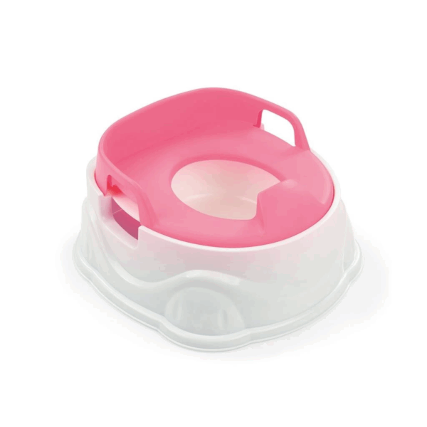 Çocuk 7173 Lazımlık Adaptor Basamak 3IN1  Pembe -Dolu - Görsel 2