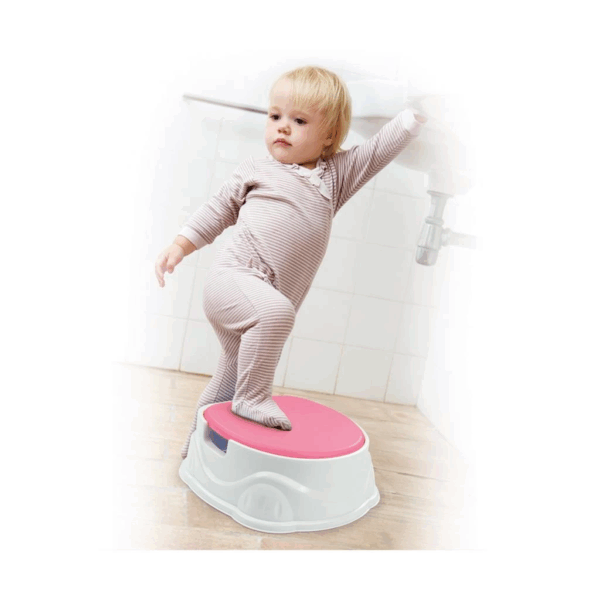 Çocuk 7173 Lazımlık Adaptor Basamak 3IN1  Pembe -Dolu - Görsel 4