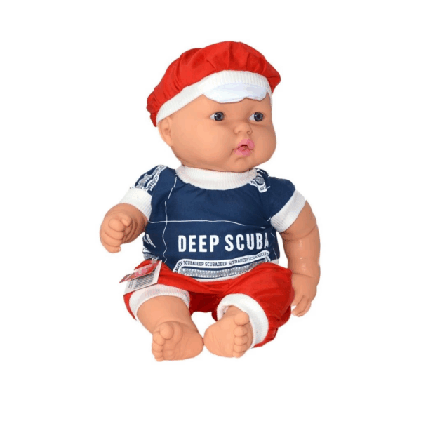 Çocuk 7256 Gamze, Konuşan, Tombul, Kel Erkek Bebek / 40 cm - Görsel 2