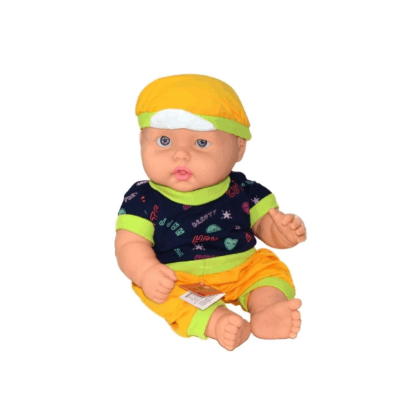 Çocuk 7256 Gamze, Konuşan, Tombul, Kel Erkek Bebek / 40 cm - Görsel 4