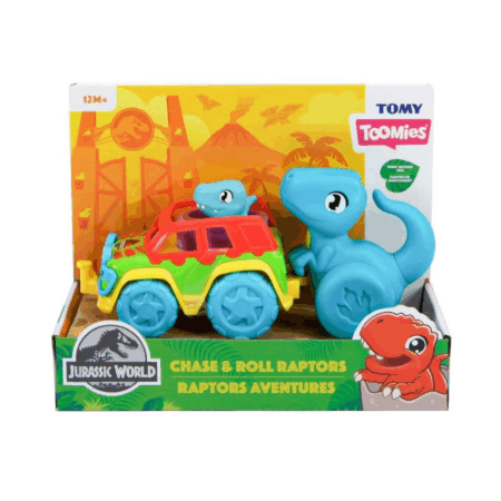 Çocuk 73251 Tomy - Jurassic World Dino ve Renkli Araç - Toomies +12 ay