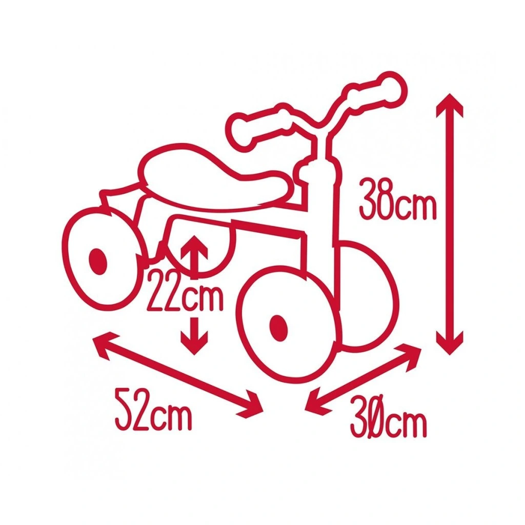 7600721400 ROOKIE RIDE-ON RED - Görsel 2