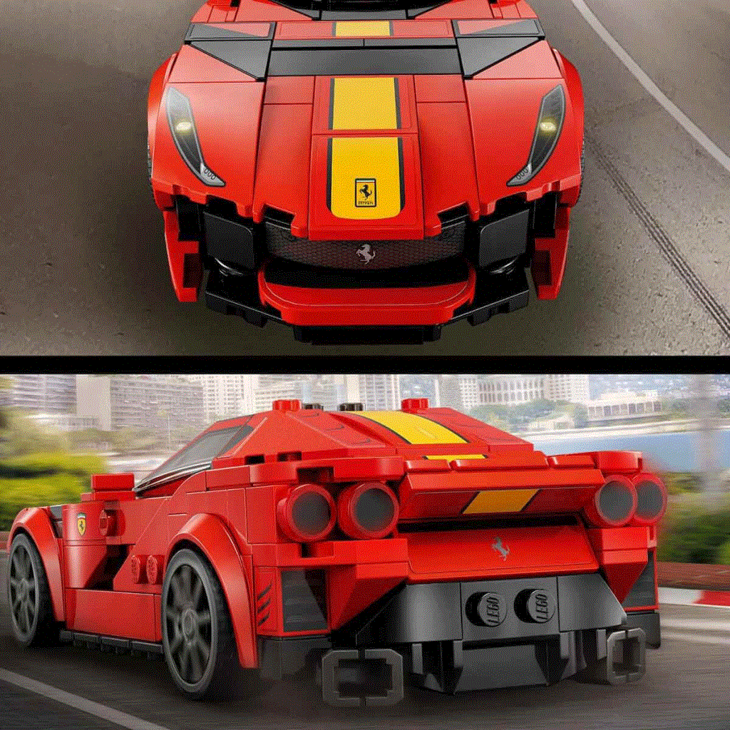 76914 ® Speed Champions - Ferrari 812 Competizione 261 parça +9 yaş - Görsel 4