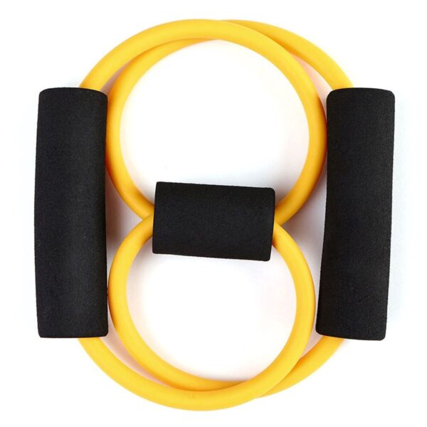 8 Şeklinde Direnç Bandı Yoga Plates Ve Vücut Geliştirme Egzersiz Bandı (K0) - Görsel 4