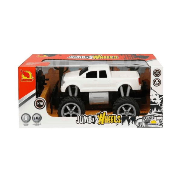Çocuk 80012 1:18 Uzaktan Kumandalı Jumbo Wheels Usb Şarjlı Araba - Görsel 5