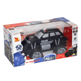 Çocuk 80022  Uzaktan Kumandalı Jumbo Wheels Usb Şarjlı Işıklı Polis Arabası 1:18