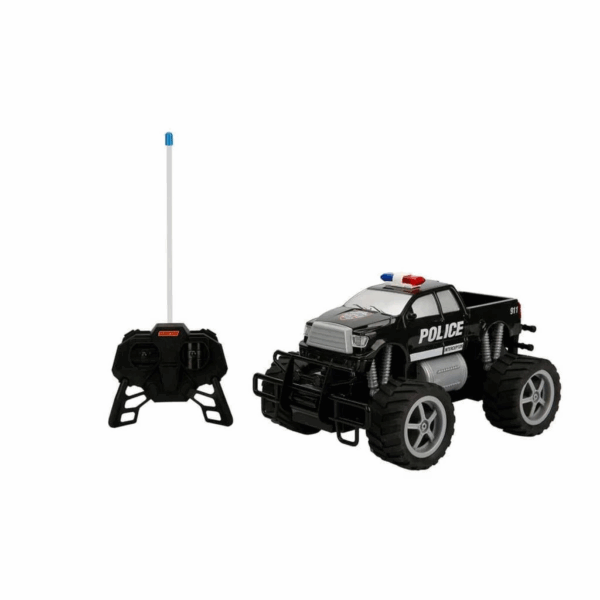 Çocuk 80022  Uzaktan Kumandalı Jumbo Wheels Usb Şarjlı Işıklı Polis Arabası 1:18 - Görsel 3
