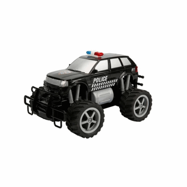 Çocuk 80022  Uzaktan Kumandalı Jumbo Wheels Usb Şarjlı Işıklı Polis Arabası 1:18 - Görsel 4