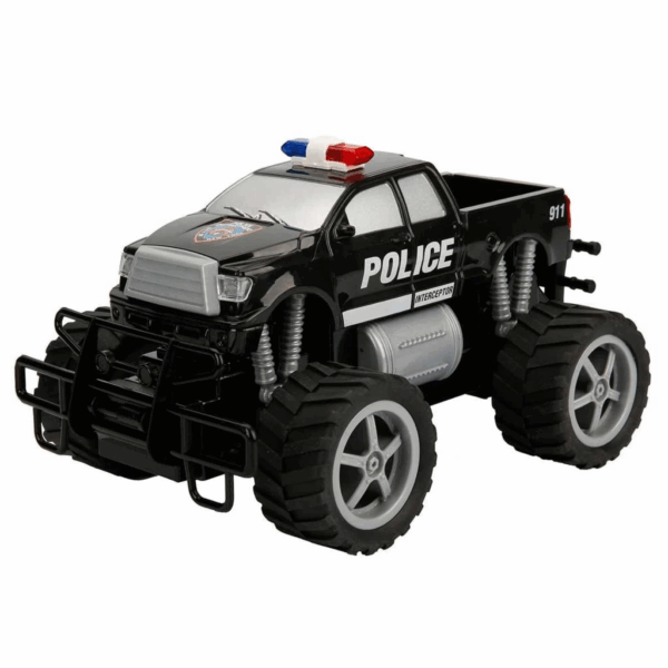 Çocuk 80022  Uzaktan Kumandalı Jumbo Wheels Usb Şarjlı Işıklı Polis Arabası 1:18 - Görsel 5