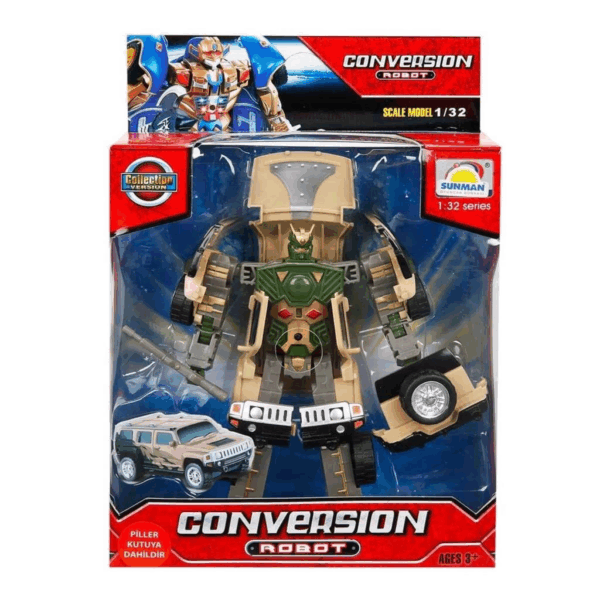 81234 Sunman, 1:32 Sesli ve Işıklı Dönüşebilen Robot - Görsel 2