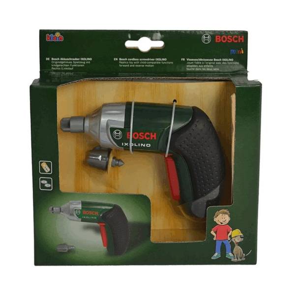 Çocuk 8602 Bosch Ixolino Sesli ve Işıklı Oyuncak Matkap Tamir Seti