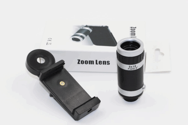 8x18 Zoom Teleskop Telefon Kamera Lensi Mini El Dürbünü - Görsel 2