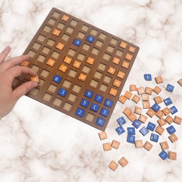 9 Bölümlü Ahşap Sudoku Eğitici Oyun Seti (K0) - Görsel 5