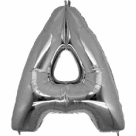 Çocuk A Harf Folyo Balon Gümüş Renk  40 inç