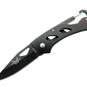 A1103b Siyah Kamp Çakı 15 Cm - Kancalı Metal Saplı