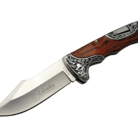 A3157a Av / Kamp Çakı 23 Cm - Gül Ağacı İşlemeli Saplı