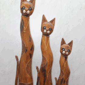 Ahşap 3'lü Kedi Seti 1 Metre. Trendy:2