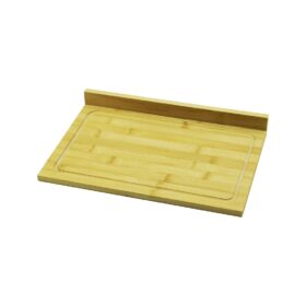 AHŞAP BAMBU KESİM PANOSU KANALLI - TEK KENAR YÜKSELTİ=3CM  24X35CM (K0)