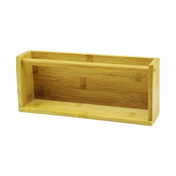 AHŞAP BAMBU  DUVAR RAFI   MIKNATISLI MONTAJ   10.2 X 25CM - Y: 5--6CM (K0)