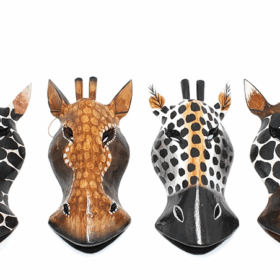 Ahşap Duvara Asmalı 20 Cm Zebra Maske 3galıleo-4