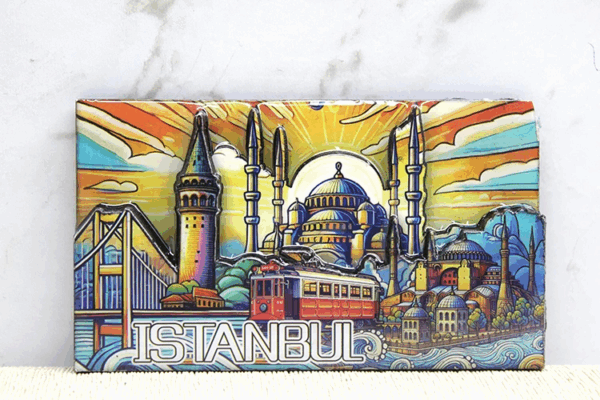Ahşap İstanbul Temalı Magnet Alk4365