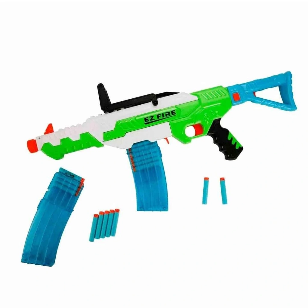 Air Warriors Ez Fire Blaster 20 Mermili Sünger Dart Atan Silah 55 cm - Görsel 3