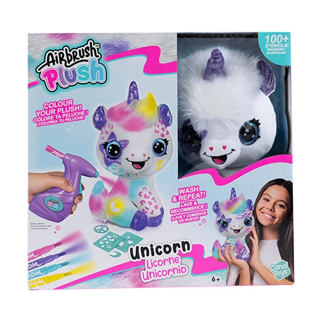 Airbrush Plush Peluş Unicorn - Görsel 4