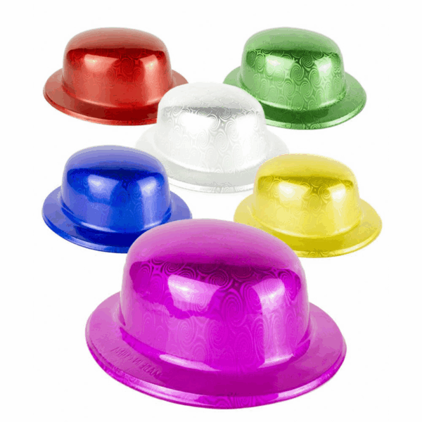 Altın Renk Hologramlı Plastik Yulak Melon 27x24 Cm - Görsel 2