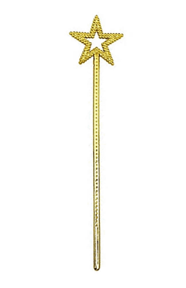 Altın Renk Yıldız Peri Asası Peri Değneği 34 Cm 1 Adet - Görsel 4