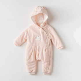 Andywawa AC24130 Ballerina Kadife Bebe Kozmonot Pink