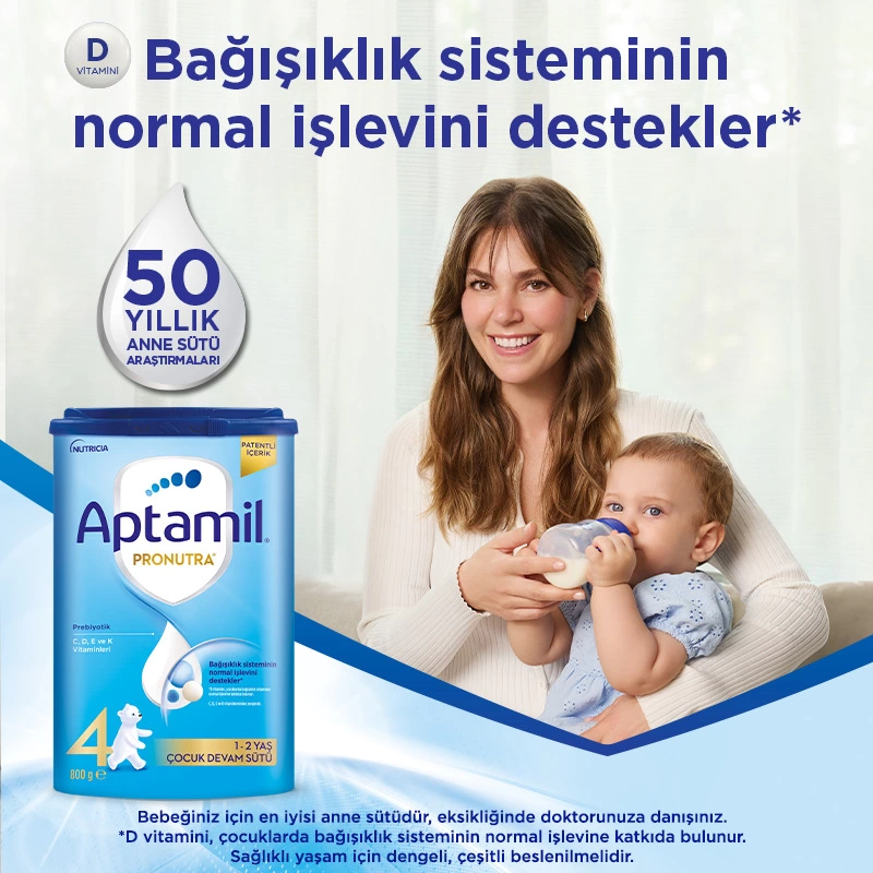 Aptamil Çocuk Devam Sütü 2 Yaş+ 800 Gr İki Yaş ve Üzeri İçin - Görsel 3