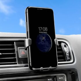 Araç İçi Klima Izgarasına Takılabilen Plastik Oto Telefon Tutucu Gravity (K0)