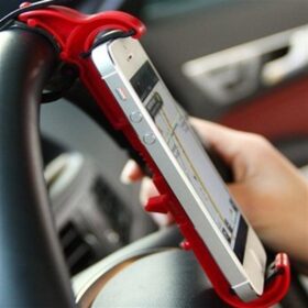 Araç içi Direksiyon Arası Pratik Telefon Navigasyon Tutucu Alet (K0)